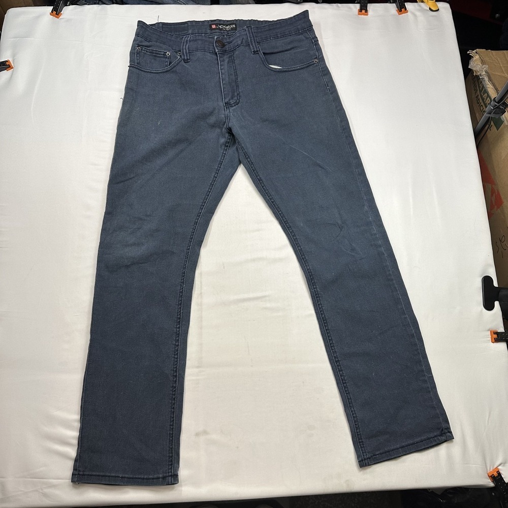 Victorious Los Angeles Men's Gray Denim Jeans Faded Wash Size‎ 34x32 (Fit 34x30)